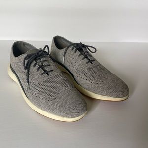 Cole Haan men’s Troy knit Oxford - cool grey - woven fabric (size 9.5)